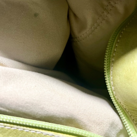 Italian Roberta Gandalfi Green/Gold Leather Handbag - Picture 6 of 8